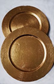 Gold Charger Plates £1.50 each