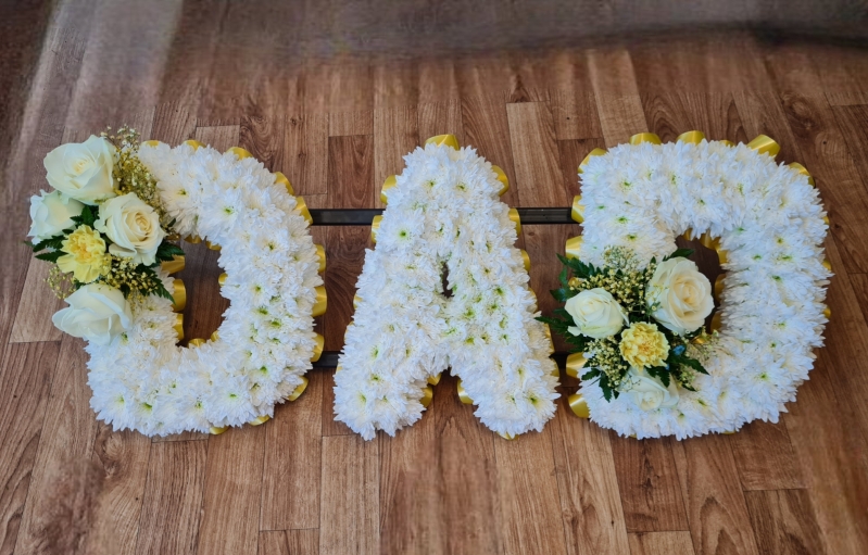 DAD floral tribute